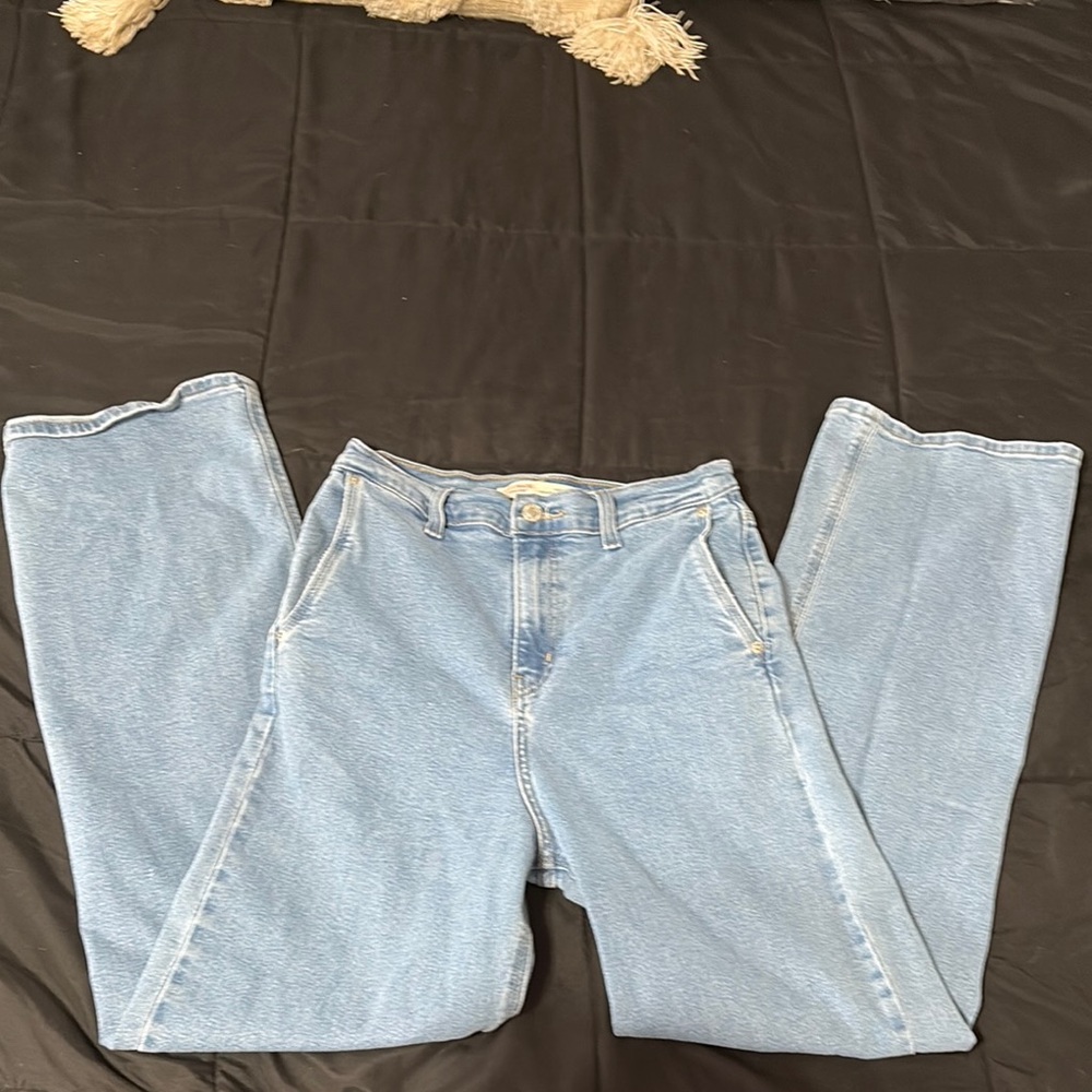 Levi's Signature High-Rise Loose Straight Jeans - Light Blue